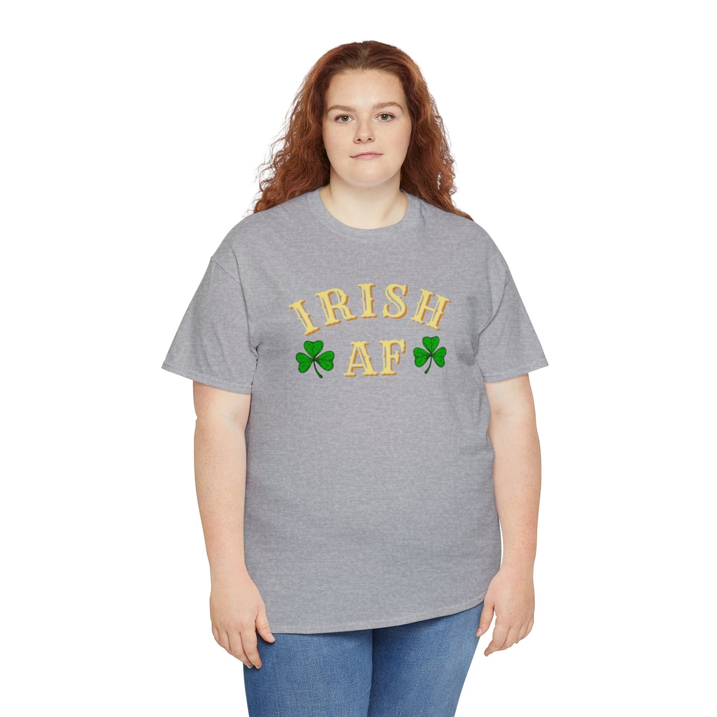Irish AF St Patricks Day Unisex Heavy Cotton Tee