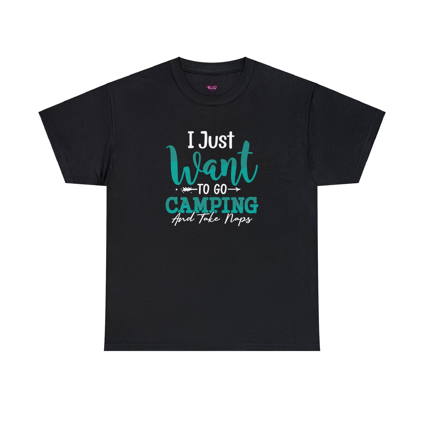 Just Want to go Camping & Take Naps Unisex Heavy Cotton Tee