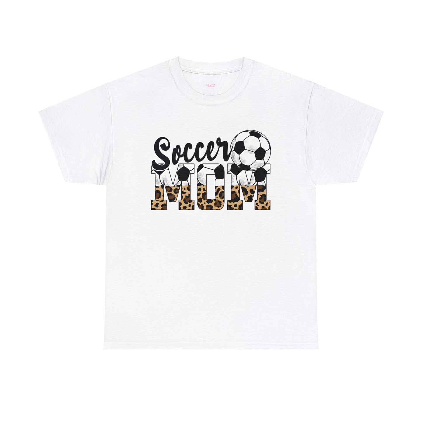 Soccer MOM Leopard print Unisex Heavy Cotton Tee