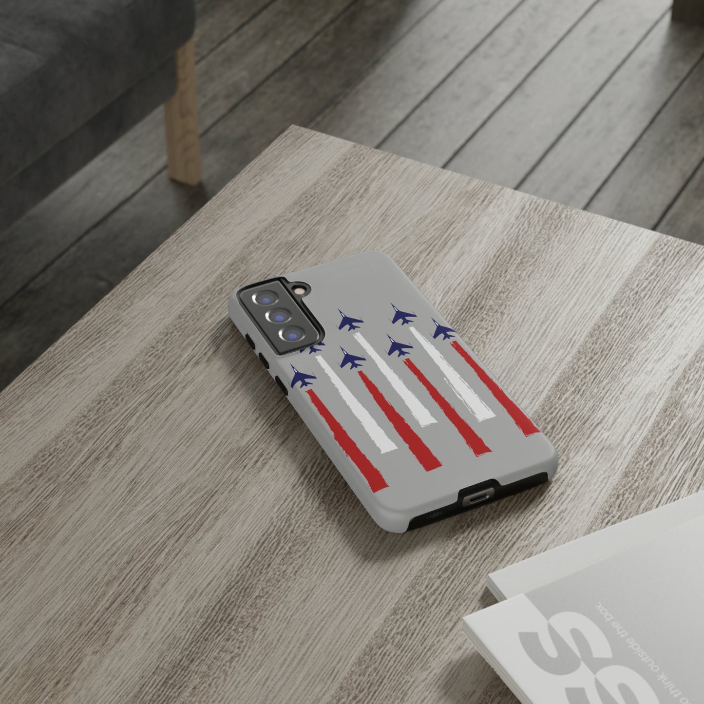 Red, White, & Blue US Jets Tough Phone Cases