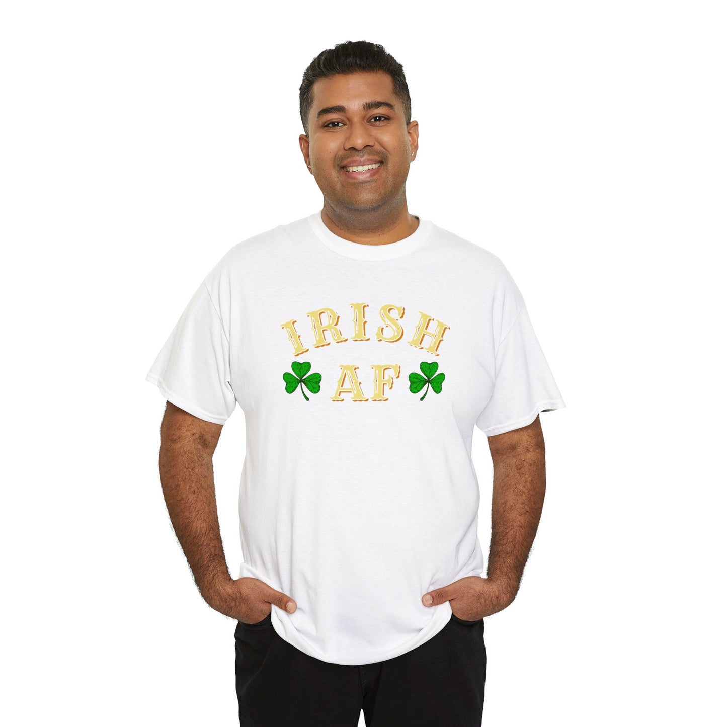 Irish AF St Patricks Day Unisex Heavy Cotton Tee