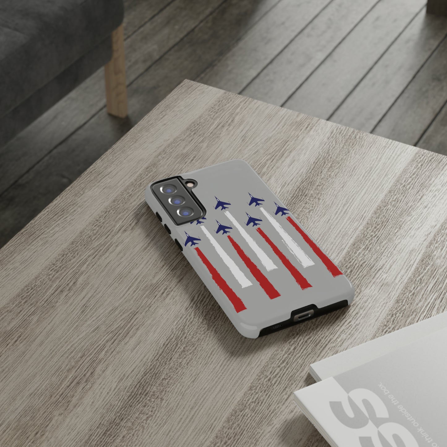Red, White, & Blue US Jets Tough Phone Cases