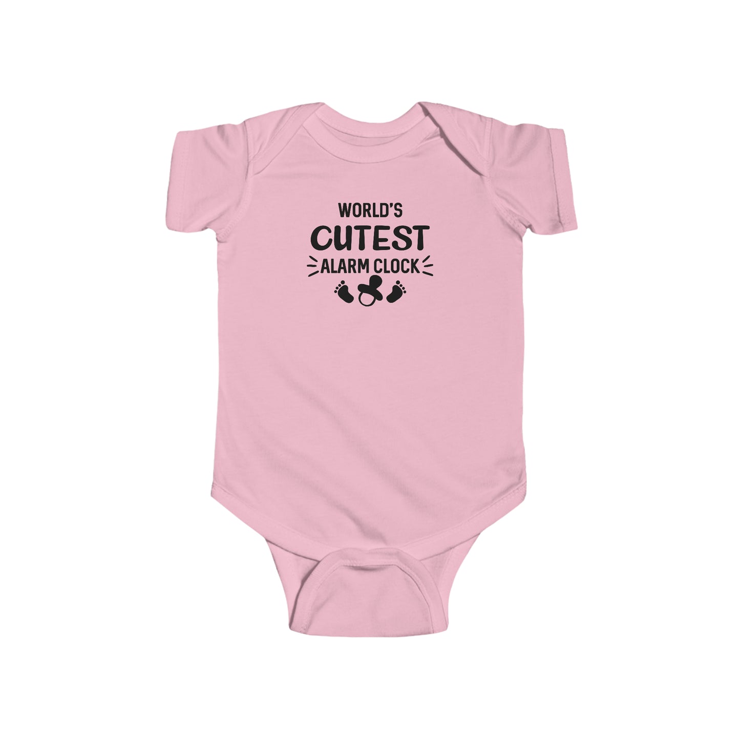 Worlds Cutest Alarm Clock Infant Fine Jersey Bodysuit